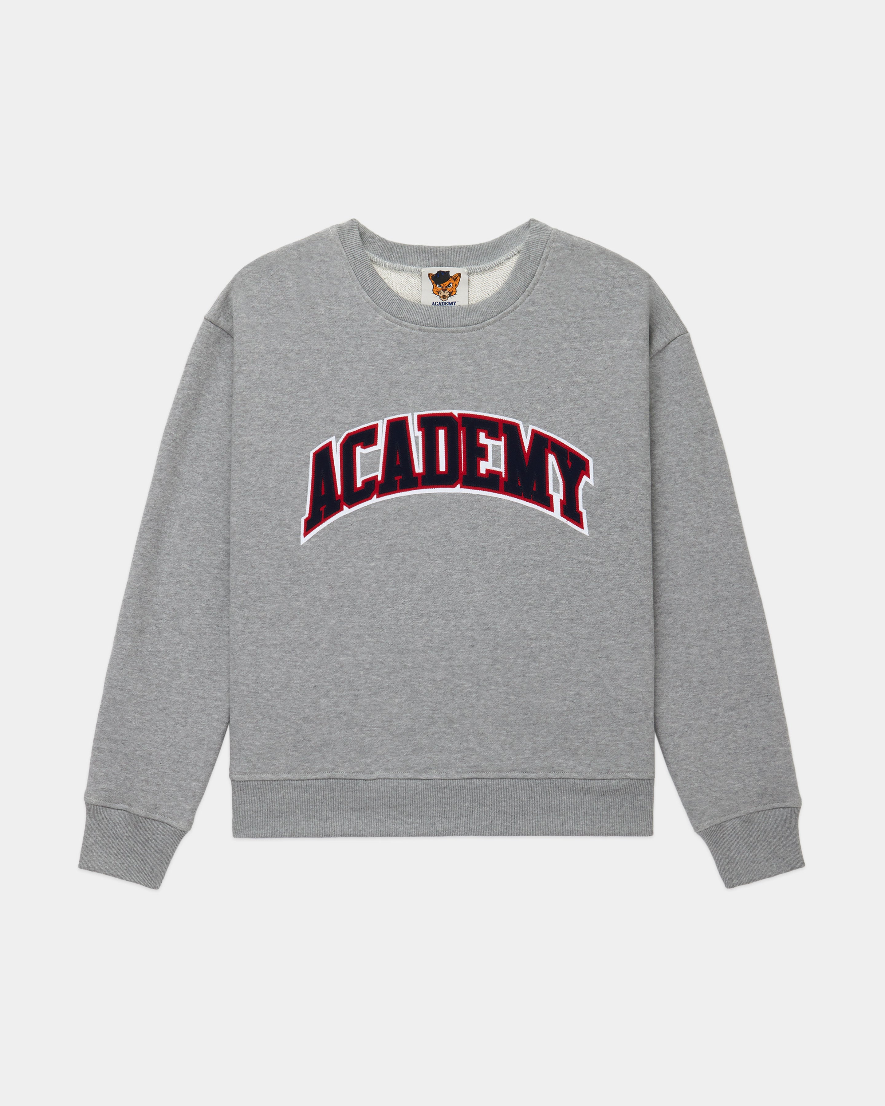 The Bookstore Crewneck, Navy/Red